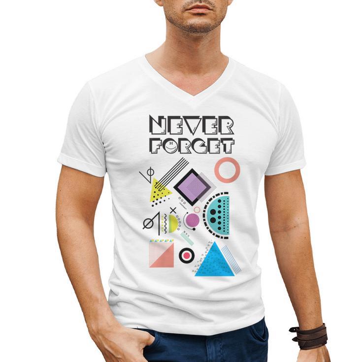 80s Nostalgia Never Forget Men's V-Neck T-Shirt