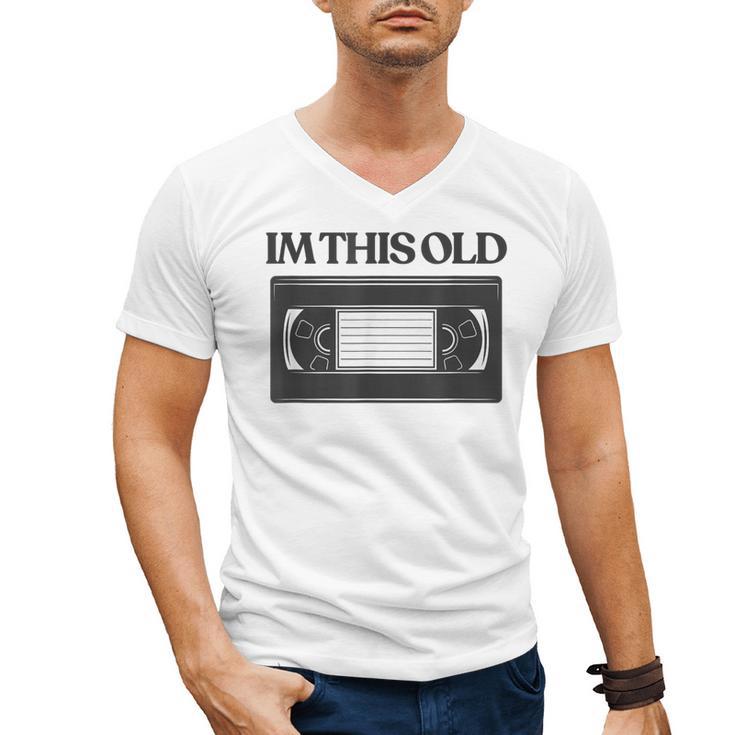 80s VHS Video Cassette Nostalgia Men's V-Neck T-Shirt
