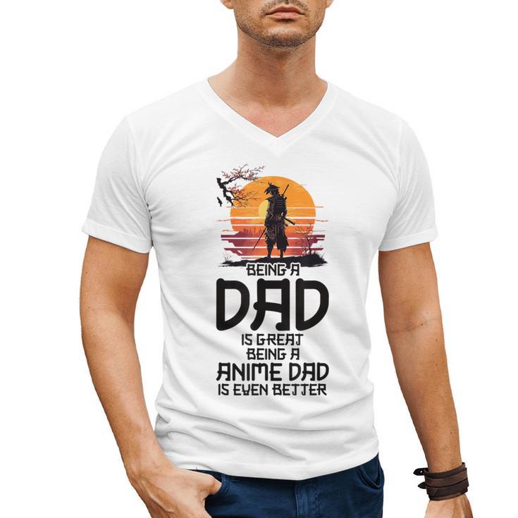 Anime Dad Jokes Father's Day Anamae Otaku Manga Japan Men's V-Neck T-Shirt