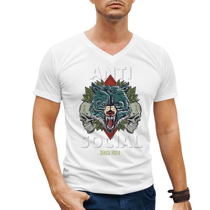 Antisocial Introvert I Like Being Alone Men's V-Neck T-Shirt
