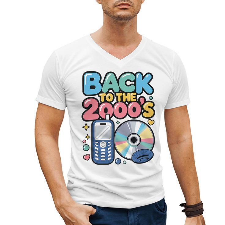 Back To The 2000s Retro Nostalgia Premium Tri-Blend Men's V-Neck T-Shirt