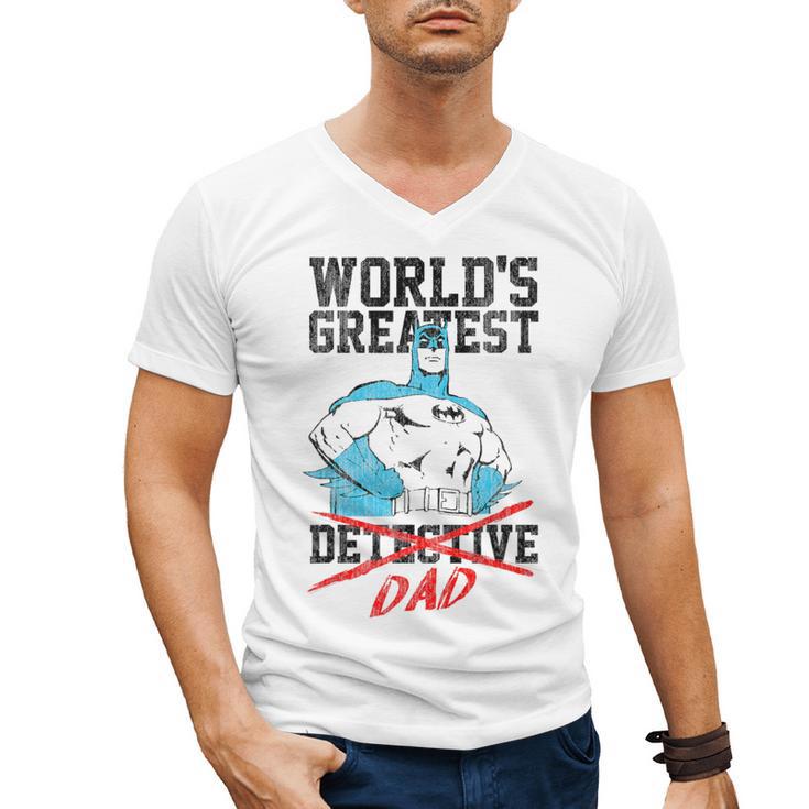 Batman Greatest Dad Men's V-Neck T-Shirt
