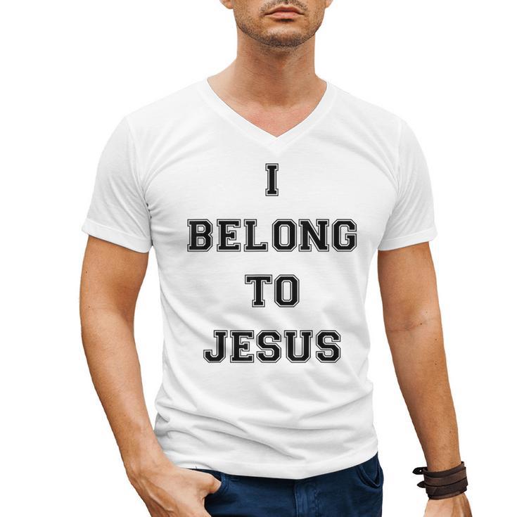 I Belong To Jesus Christian Gym Apparel Christian Dad Men's V-Neck T-Shirt