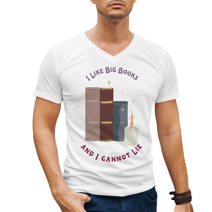 I Like Big Books Bookworm Tee Men's V-Neck T-Shirt