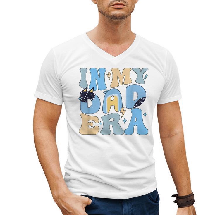 In My Blue Dad Era Cool Dad Father's Day Men's V-Neck T-Shirt