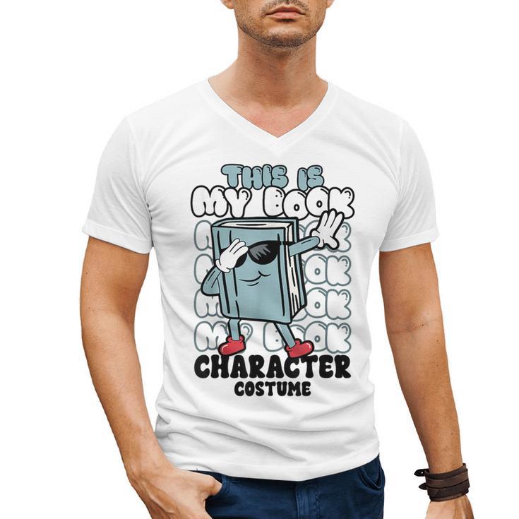 This Is My Book Character Costume Reading Book Lover Men's V-Neck T-Shirt