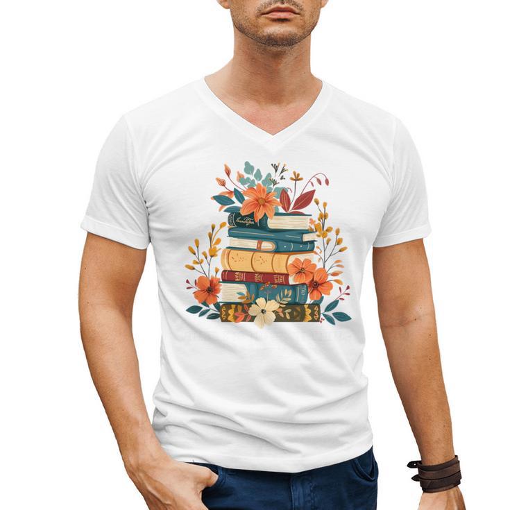 Book Lover Librarian Reading Library Readers Premium Tri-Blend Men's V-Neck T-Shirt