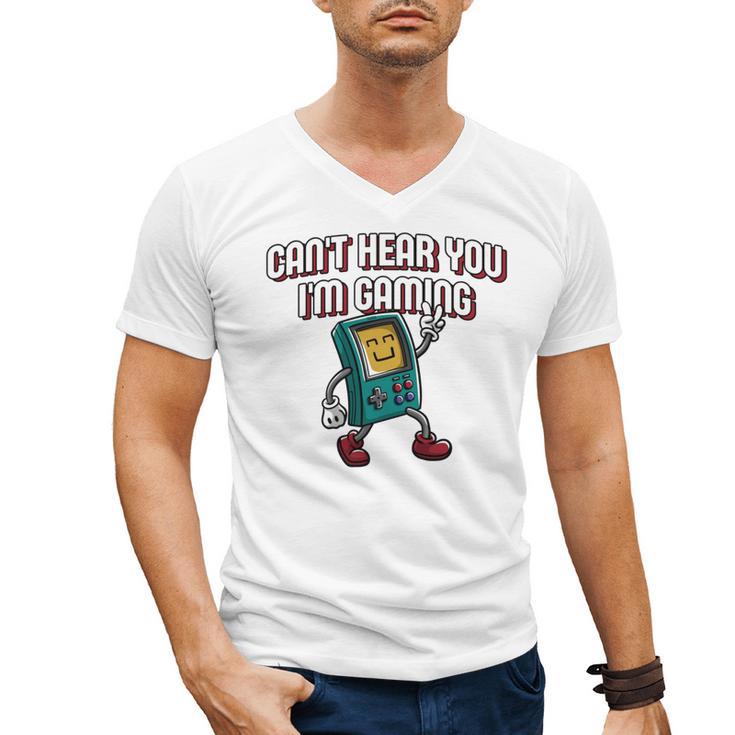 Cant Hear You Im Gaming Introvert Gamer Antisocial Men's V-Neck T-Shirt