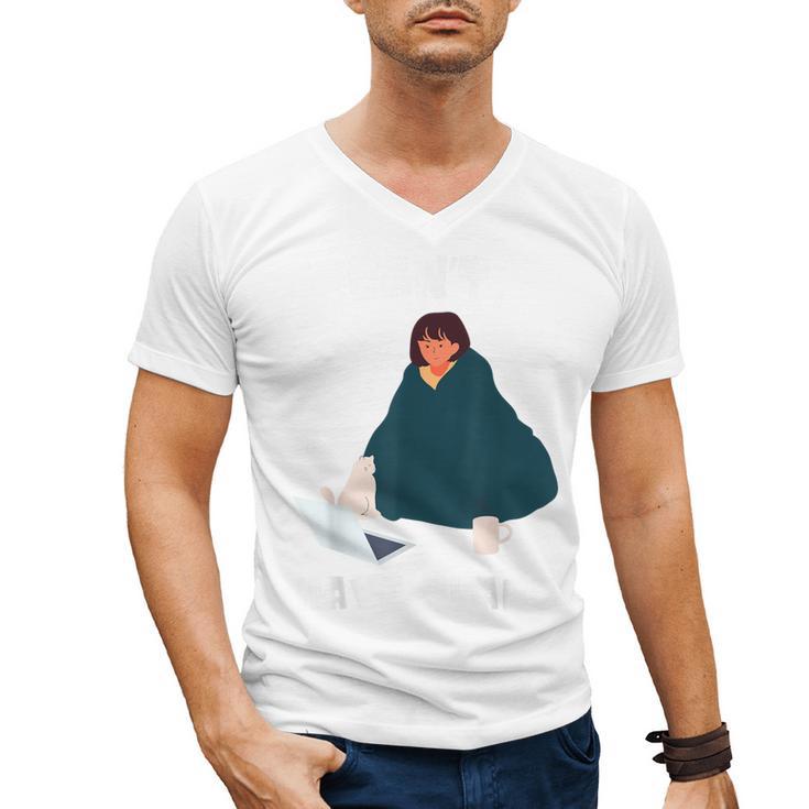 Can't Have Plans Introvert Staying Home Men's V-Neck T-Shirt