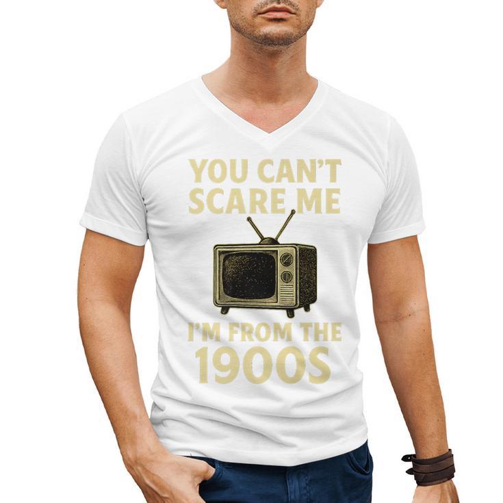 You Can't Scare Me I'm From The 1900s Television Retro Premium Men's V-Neck T-Shirt