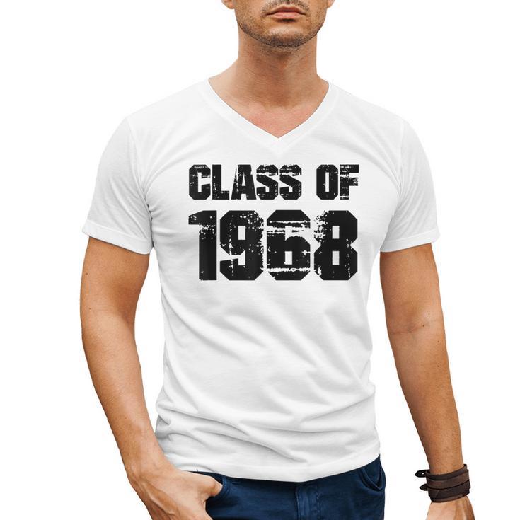Class Of 1968 High School College Graduation Reunion Men's V-Neck T-Shirt