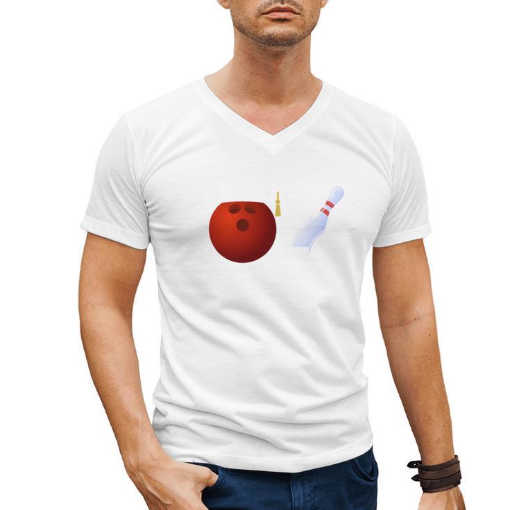 Class Of 2022 Graduation For Him Her Bowling Sports Men's V-Neck T-Shirt