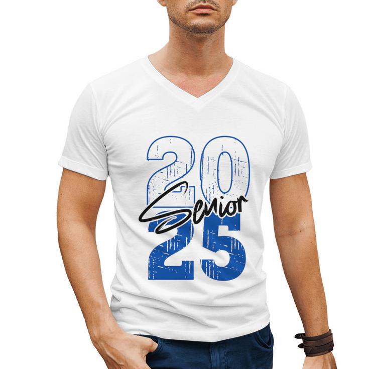 Class Of 2025 Senior Graduation 2025 Blue Men's V-Neck T-Shirt