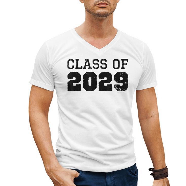 Class Of 2029 Future Graduation Vintage T-Shirt Men's V-Neck T-Shirt