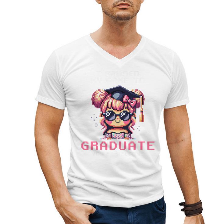 Classic I'm From The 1900s Retro Games Graduating Girl Premium Men's V-Neck T-Shirt