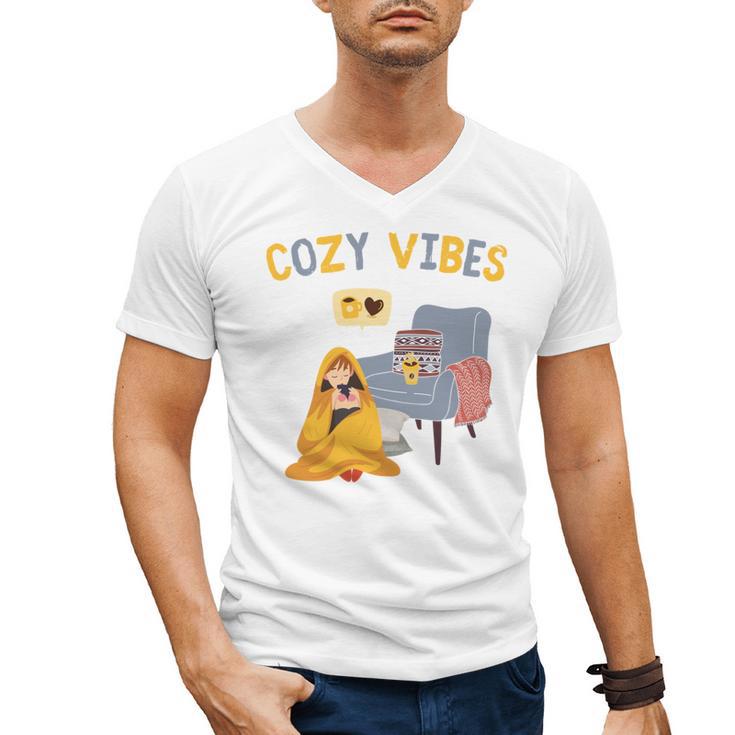 Cozy Vibes Atmospheric Introvert Men's V-Neck T-Shirt