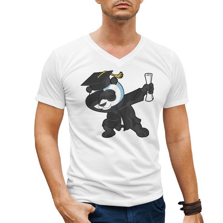 Dabbing Panda Bear Graduation Senior 2019 Shirt Men's V-Neck T-Shirt