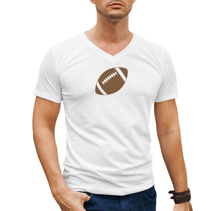 Dad Of The Birthday Boy Football Lover First Birthday Party Men's V-Neck T-Shirt