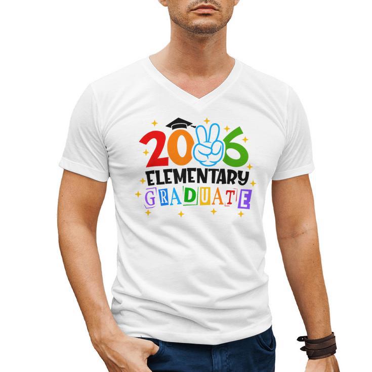 Elementary Graduate 2026 Graduation Class Of 2026 Kids Men's V-Neck T-Shirt