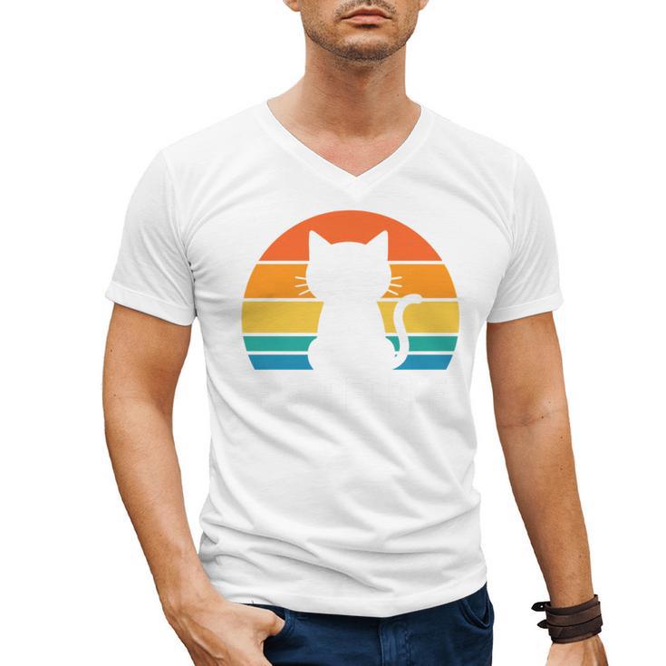 Ew People Cat Anti Social Introvert Premium Tri-Blend Men's V-Neck T-Shirt