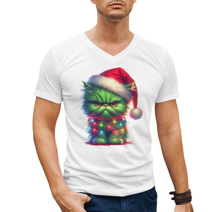 Ew People Meowy Cat Christmas Introvert Men Women Men's V-Neck T-Shirt