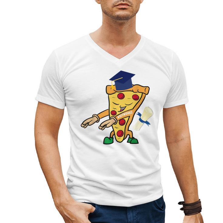 Flossing Pizza Dairy OIT For Dairy OIT Graduation Men's V-Neck T-Shirt