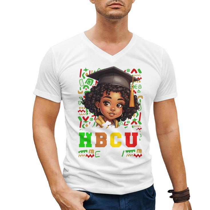 Future HBCU Grad Girl Kids Graduation HBCU College Men's V-Neck T-Shirt