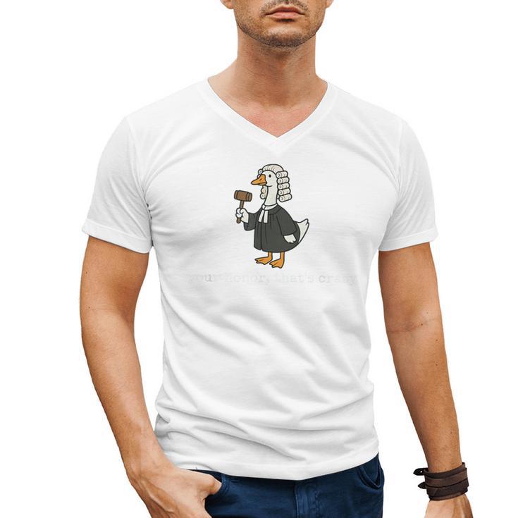 Goose Silly Lawyer Law School Graduation Future Lawyer Men's V-Neck T-Shirt