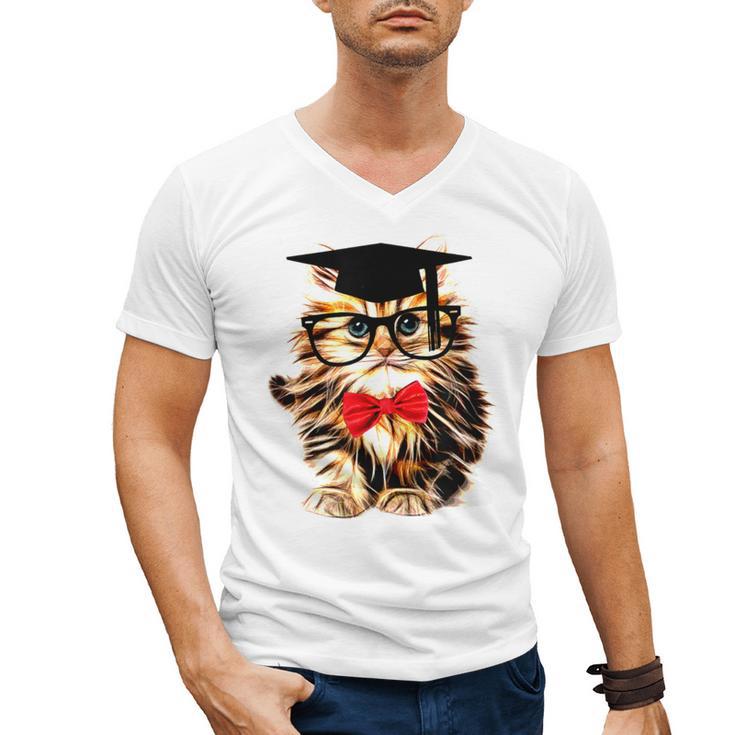 Graduation Cat Class Of 2023 Men's V-Neck T-Shirt