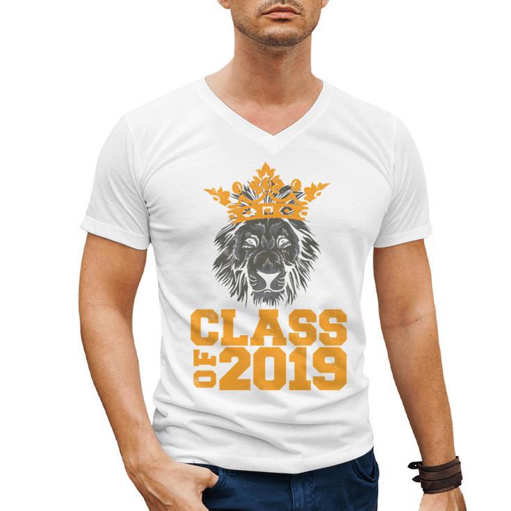 High School King Graduation Shirt Class Of 2019 Seniors Men's V-Neck T-Shirt