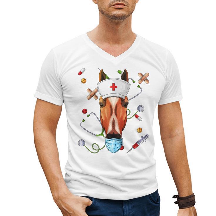 Horse Nurse RN ER Nursing School Graduation Men's V-Neck T-Shirt