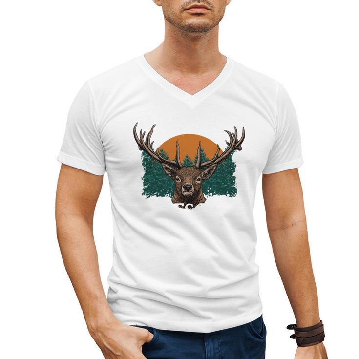 Hunting Is My Escape Introvert Hunter Antisocial Men's V-Neck T-Shirt