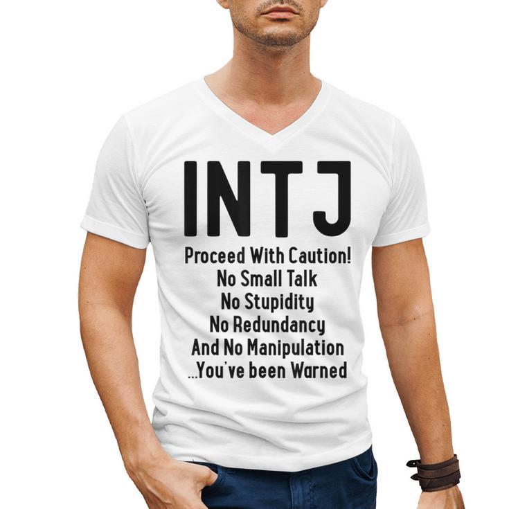 INTJ Rules Architect Personality Type Introvert Men's V-Neck T-Shirt