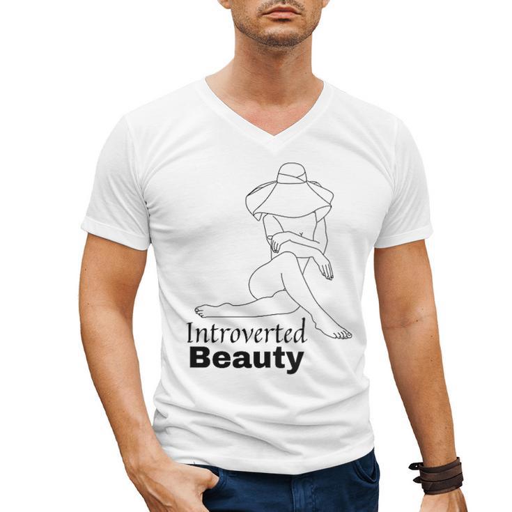 Introvert Health Aware Acceptance Beauty Art Men's V-Neck T-Shirt