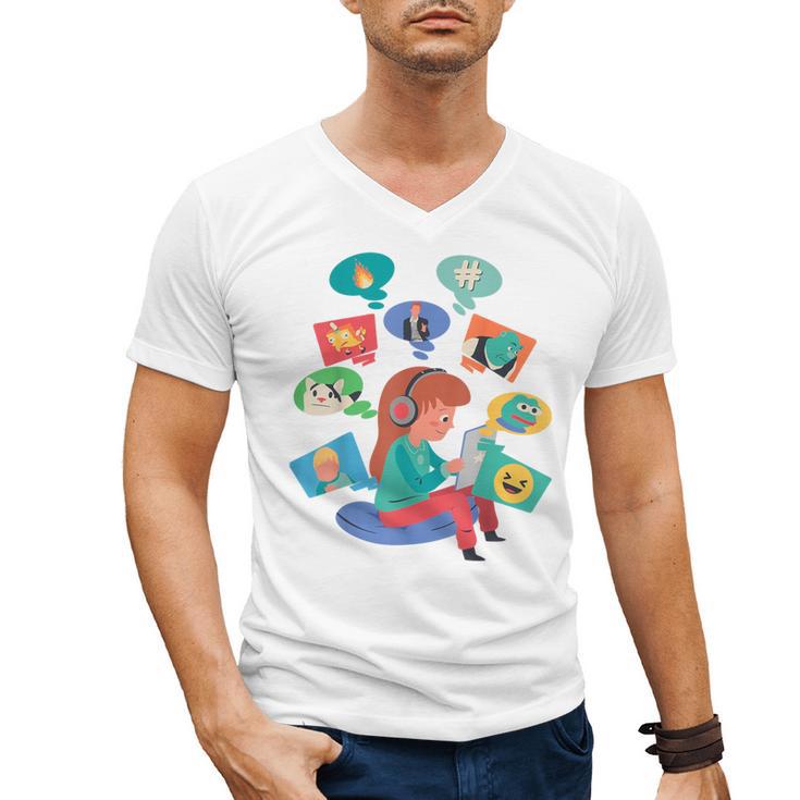Introvert Meme Anti People Antisocial Meme Lovers Men's V-Neck T-Shirt