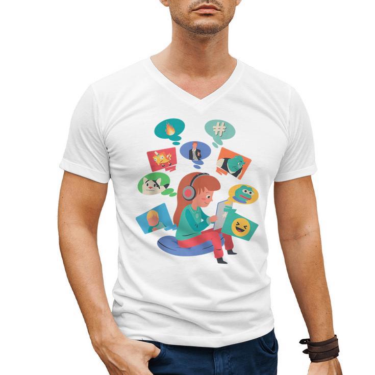 Introvert Meme Anti People Antisocial Meme Lovers Men's V-Neck T-Shirt