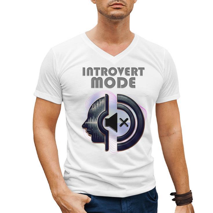 Introvert Mode Finding Inner Peace In Silence Men's V-Neck T-Shirt