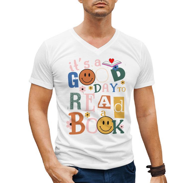 Its a Good Day To Read a Book Lovers Library Reading Women Men's V-Neck T-Shirt