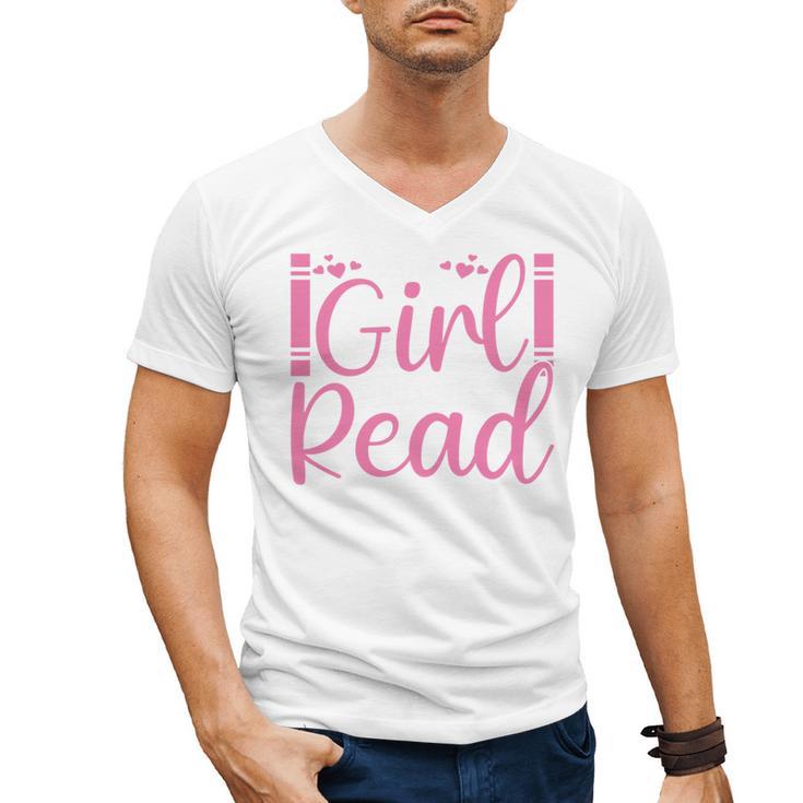 Just A Girl Who Loves To Read Book Lover Reading Books Men's V-Neck T-Shirt
