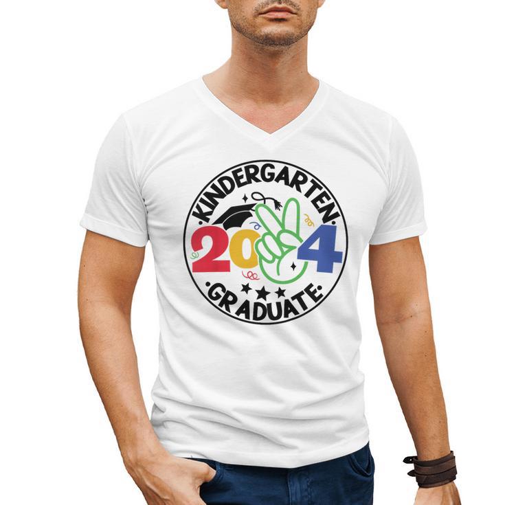 Kindergarten Graduation 2024 Graduate Last Day Of School Men's V-Neck T-Shirt