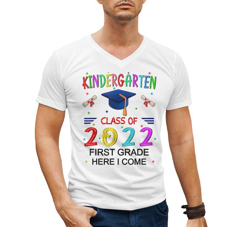 Kindergarten Graduation Class Of 2022 1st Grade Here I Come Men's V-Neck T-Shirt