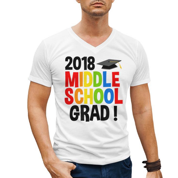 Middle School Graduation Class Of 2018 Shirt Men's V-Neck T-Shirt