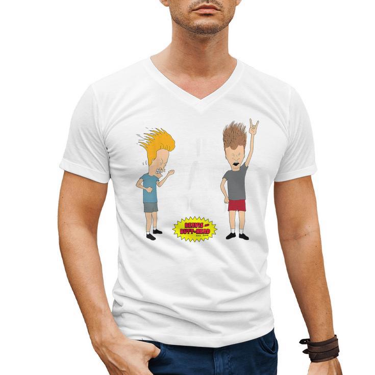 MTV Beavis And Butthead This Dad Rocks Men's V-Neck T-Shirt