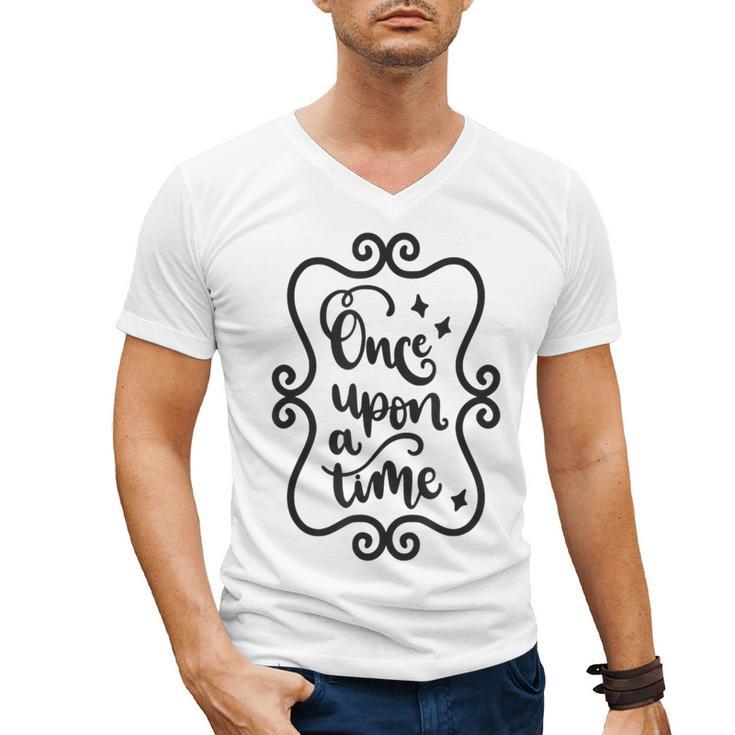 Once Upon A Time Fairytale Book Lover Reading Men's V-Neck T-Shirt