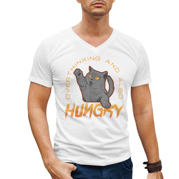 Overthinking And Also Hungry Introverted Overthinker Men's V-Neck T-Shirt