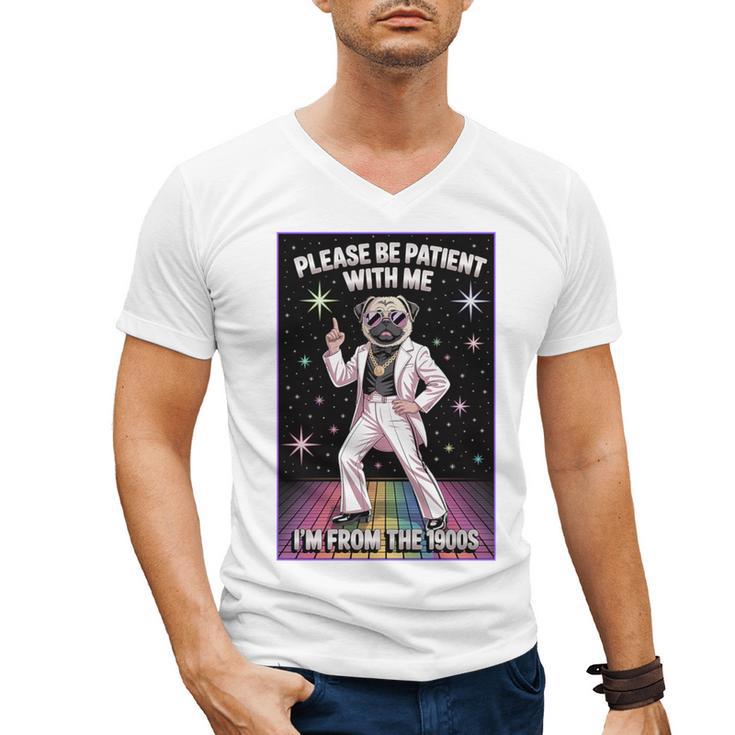 Be Patient With Me I'm From The 1900s Birthday Premium Tri-Blend Men's V-Neck T-Shirt