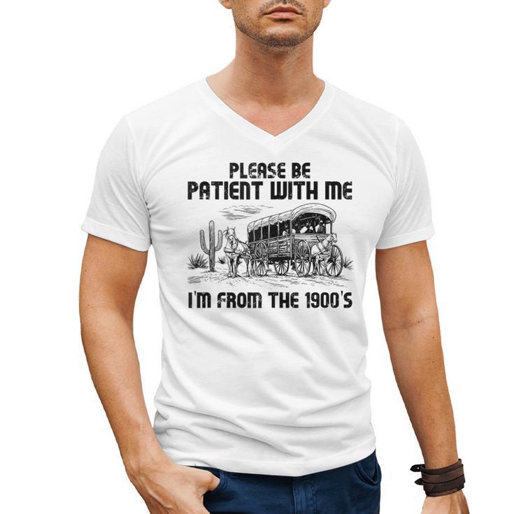Please Patience I'm From The 1900s Vintage Western Men's V-Neck T-Shirt