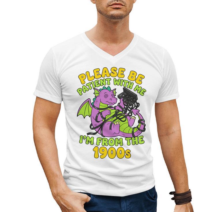 Please Be Patient I'm From The 1900s Dragon Men Women Men's V-Neck T-Shirt