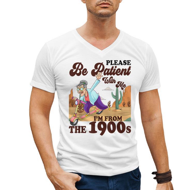 Please Be Patient With Me I'm From The 1900s Gen X Boomer Men's V-Neck T-Shirt
