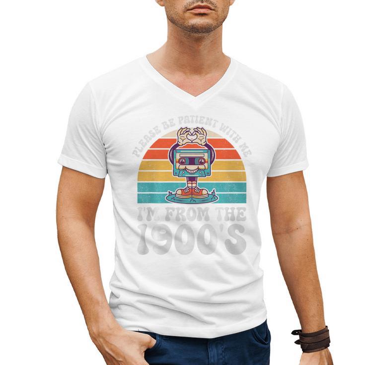 Please Be Patient With Me I'm From The 1900s Kawaii Premium Tri-Blend Men's V-Neck T-Shirt